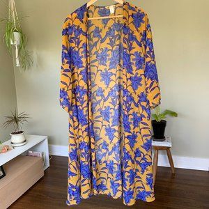 Sheer floral cover-up